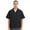 Black, variant on TOPTIE Men's Zip Front Smock Short-Sleeve Zippered Work Shirt Utility Jacket-Navy-S