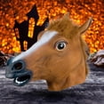 thumbnail image 3 of Cabeza Caballo para Festival Accesorios Baile Máscaras Transpirables Fiesta Y, 3 of 8