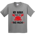 thumbnail image 3 of Inktastic Nana Loves Me Grandson Youth T-Shirt, 3 of 5