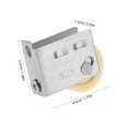 thumbnail image 2 of OULII Guide Wheel Roller Silver Stainless Steel Vibration Resistance for Cabinet Rails Windows 1Set, 2 of 8
