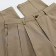 thumbnail image 7 of Men's Haggar® Cool Right® Performance Flex Classic-Fit Pleated Pants Color: Khaki Size: 36X30, 7 of 7