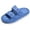 Blue, variant on Womens Slip-on Sandals Casual, Cute & Comfortable Slippers for Summer Use Indoor or Outdoor adjustable buckle straps