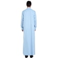thumbnail image 7 of Men's Solid Color Arab Robe Traditional Thobe Garment for Prayer and Daily Wear, 7 of 7