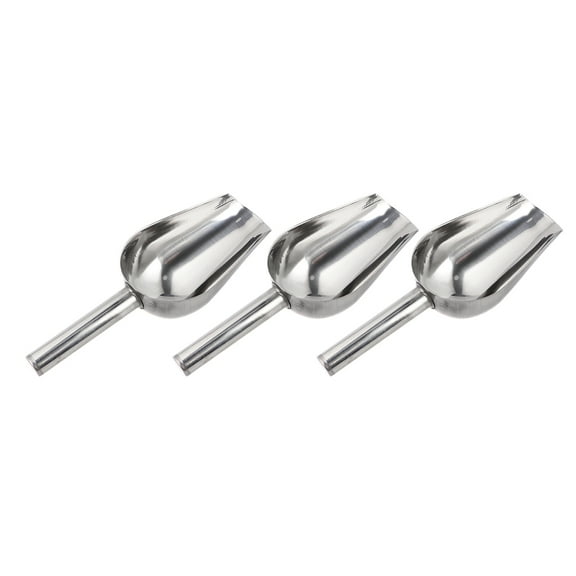 NIAIZEK 3pcs Metal Scooper Set for Food and Grain Serving, Traditional Design, Kitchen Utensils