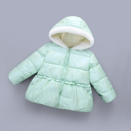 

Toddler Girls Coats & Jackets Autumn Winter Patchwork Padded Warm Girls Outdoor Jackets & Outerwear Outwear