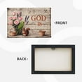 thumbnail image 3 of Inspirational Christian Canvas Wall Art, Relax God is in Control Quote Rustic Wooden Background Framed Canvas Wall Hanging, Ideal for Farmhouse Home Decor Living Room Bedroom, 3 of 8