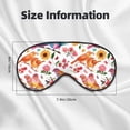 thumbnail image 4 of Disketp Flowers Birds And Butterflies Print Sleep Mask-Eye Mask for Sleeping,Comfortable & Super Soft Eye Mask with Adjustable Strap,Travel Eye Mask, 4 of 7