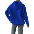 thumbnail image 4 of LilyLLL Womens Solid Color Hoodie Sweatshirt Jacquard Knit Sweater Pullover Tops, 4 of 4