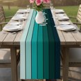 thumbnail image 6 of Table Runners 36 Inches Long Dress Scarves, Gradient Green Wood Farmhouse Kitchen/Dining Table Decor Table Runner, Short Coffee Tablerunners, Black Farmhouse Wooden Grain Country 13x36 Inch, 6 of 9