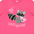 thumbnail image 4 of Inktastic Stealin' Your Heart Cute Raccoon Youth T-Shirt, 4 of 5