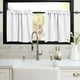 thumbnail image 5 of Cenefa opaca Warkul de 2 piezas, gruesa, de alta densidad, color sólido, para cocina y baño, suave, sedosa y elegante, para decoración de ventanas., 5 of 8