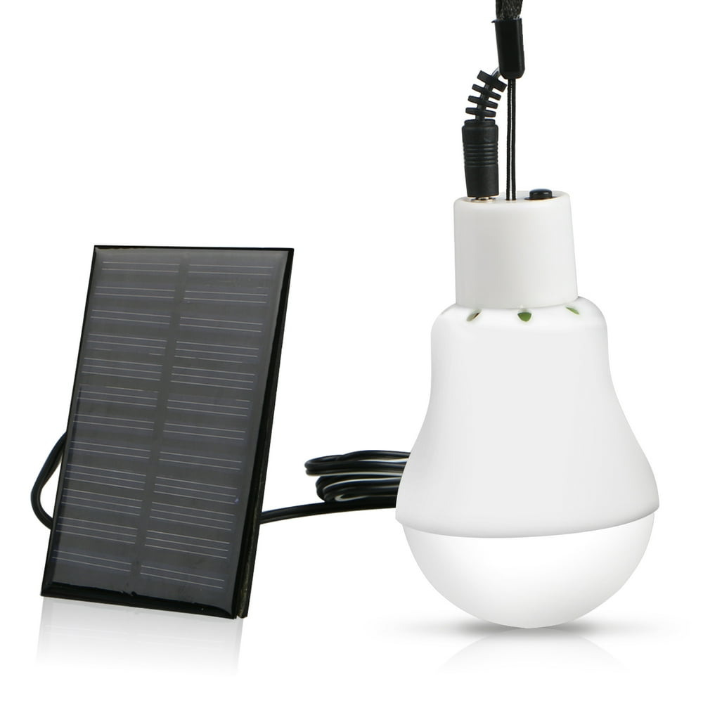 EEEkit Portable Solar Powered Led Bulb Lights Solar Energy Panel Led