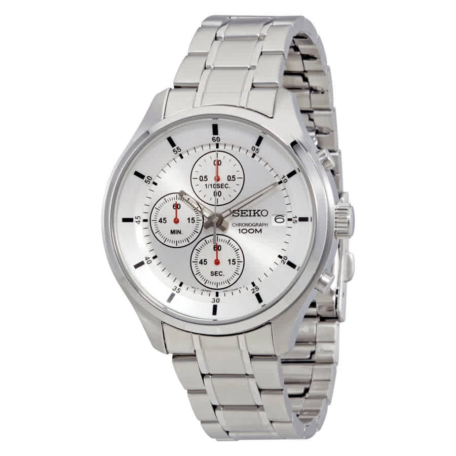 Seiko Men's Chronograph Silver Dial Watch SKS535 