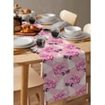 thumbnail image 3 of Table Runners 72 Inches Long Dress Scarves, Pink Truck Christmas Farmhouse Kitchen/Dining Table Runner, Coffee Tablerunners, Xmas Tree Snowflake Winter 13x72 Inch, 3 of 7