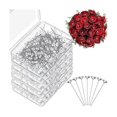 thumbnail image 2 of 1000 Pcs Corsage Boutonniere Pins 1.5 Inch Bouquet Pins Flower Pins Diamond Rhinestones Pins Crysta, 2 of 5