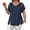 Navy, variant on Kixjoy Plus Size Short Sleeve Tops for Women Fashion V Neck Shirts Loose Fit Business Soild Tunic Tops Casual Hollow Summer Outfits for Women, Red 5XL