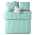 thumbnail image 2 of VCNY Home Dian 3-Piece Mint Stripe Polyester Comforter Set, Twin, 2 of 5