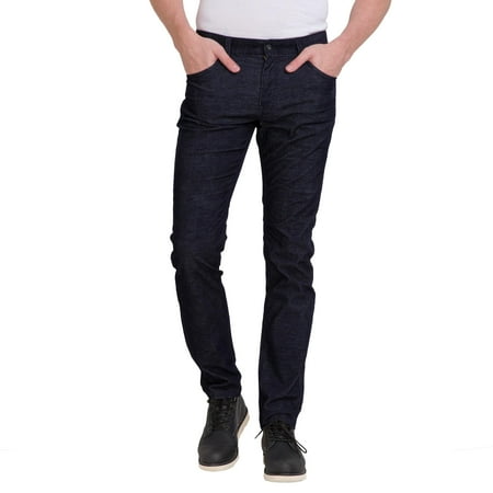 Bossini Gracious New Year Mens Slim Fit Corduroy Dating Pants Blue 36 - 38