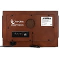 thumbnail image 5 of ClearClick Radio AM/FM clásica estilo retro vintage con Bluetooth, entrada auxiliar y USB - Exterior de madera hecho a mano marrón oscuro, 5 of 5