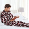 thumbnail image 6 of Honeii French Bulldog1 Pattern Mens Pajamas Set,2pcs Men's Lounge Long Sleeve Sleep Shirt and Pajama Bottoms Sleepwear Set,Mens Pjs Sets-Medium, 6 of 7