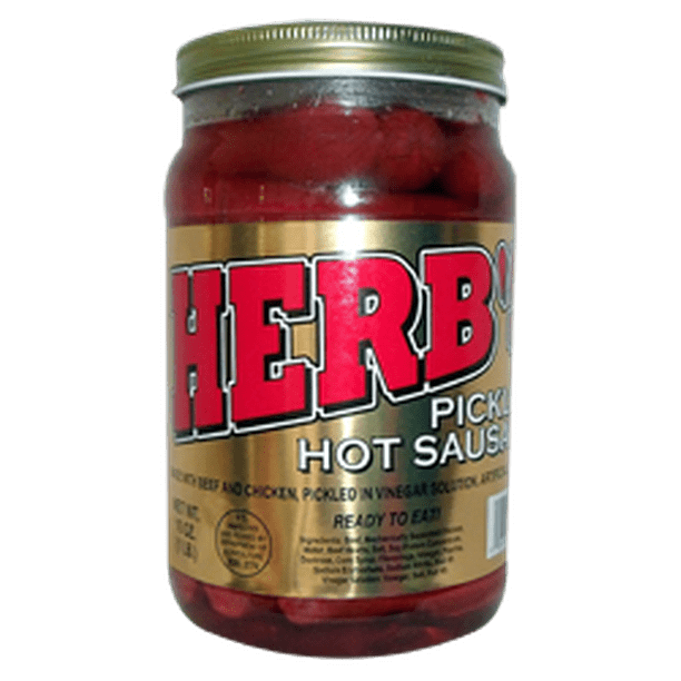 Herb S Pickled Red Hot Sausage 16oz Walmart Com Walmart Com