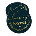 thumbnail image 1 of Inkdotpot Real Gold Foil Love Is Sweet Wedding Tags Favor Hang Paper Tags 100 Pieces, 1 of 7