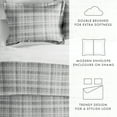 thumbnail image 6 of Noble Linens Gray Polka Dot Pattern Duvet Set 3-Piece Duvet Cover Set, Full/Queen, 6 of 13