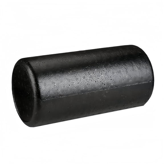 12 inch Black Compact Foam Roller - High Density Muscle Massage Roller, Lightweight Deep Tissue Tool for Travel, Home Use, Trigger Point Relief, Yoga & Post-Workout Recovery