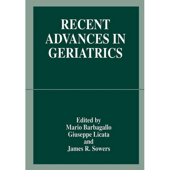Recent Advances in Geriatrics, (Paperback)