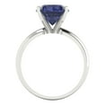 thumbnail image 4 of Clara Pucci 14K White Gold 2.5ct BlueSapphire Solitaire Ring for Women, 4 of 8
