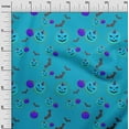 thumbnail image 3 of oneOone Polyester Spandex Medium Blue Fabric Halloween Fabric For Sewing Printed Craft Fabric By The Yard 56 Inch Wide, 3 of 4