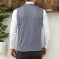 thumbnail image 4 of RMGVDSD Stylish Men's Sweater Vest Mens Sweater Vests Casual Fall Sleeveless V Neck Knit Pullover Loose Fit Versatile Layering Casual Outings Wear Soft Knit Sweaters, 4 of 5