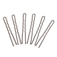 thumbnail image 4 of Guardurnaity 1 Juego de horquillas en forma de U de 6mm para moño sólido, pinzas invisibles de Metal para el cabello, accesorios multicolores elásticos, Accesorio para el cabello Café/100 piezas Guardurnaity AP008983-05B, 4 of 6