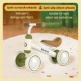 thumbnail image 2 of Babyomi Baby Balance Bike, Toddler Baby Bicycle with Soft Seat and 4 Silence Wheels, Toddler Balance Bike for Outdoor Bike Riding, Green, 2 of 8
