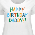 thumbnail image 4 of Inktastic Happy Birthday Daddy Women's Plus Size T-Shirt, 4 of 5