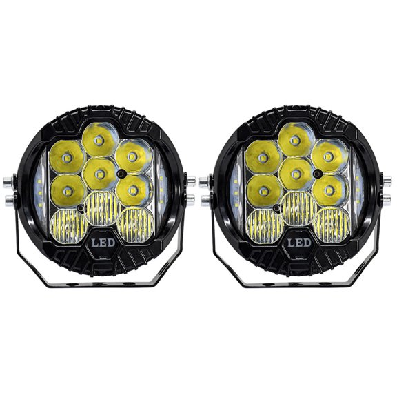 2 unidades de focos LED de 5 pulgadas para conducción, 150 W, 15000 lúmenes, focos de trabajo.