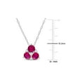 thumbnail image 2 of 1.45 Carat (Ctw) Lab-Created Ruby and White Sapphire Heart Pendant Necklace in Sterling Silver with chain for Women, 2 of 6