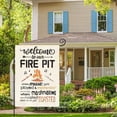 thumbnail image 4 of Welcome To Our Fire Pit Camping Garden Flag 12 x 18 Inch Double Sided, RV Campsite Campfire Camper Yard Outdoor Decoration, 4 of 6
