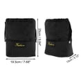 thumbnail image 2 of Unique Bargains 1 Pc Portable Drawstring Makeup Bag Black Velvet, 2 of 6