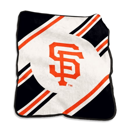Logo Brands San Francisco Giants 50 x 60 Raschel Stripe Throw Blanket