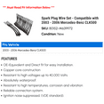 thumbnail image 2 of Spark Plug Wire Set - Compatible with 2003 - 2006 Mercedes-Benz CLK500 2004 2005, 2 of 2