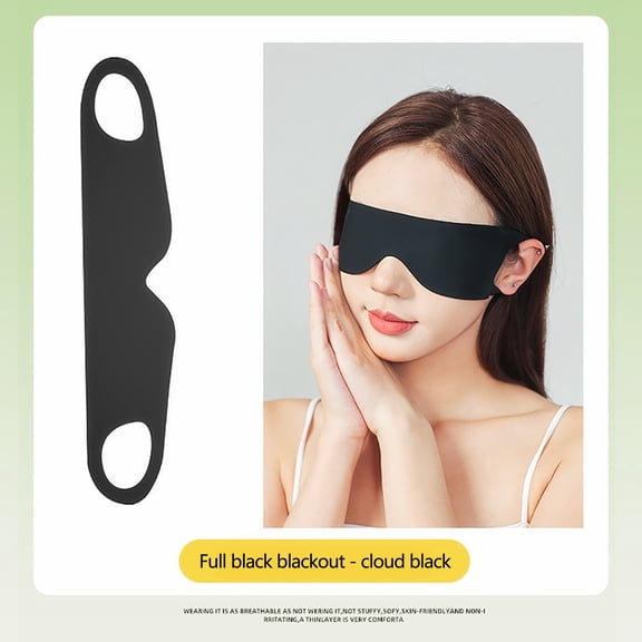 Tuscom 2Pcs Reversible Cooling Sleep Mask & Eye Cover - Ice Silk Light Blocking for Travel, Home Use, Migraine Relief