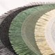 thumbnail image 5 of Manteles individuales redondos LIUXGMXG de 38 cm bohemios con borlas resistentes al calor, 5 of 5