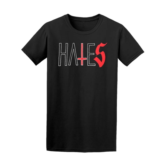 Hates T-Shirt Men -Image by Shutterstock, Male Large