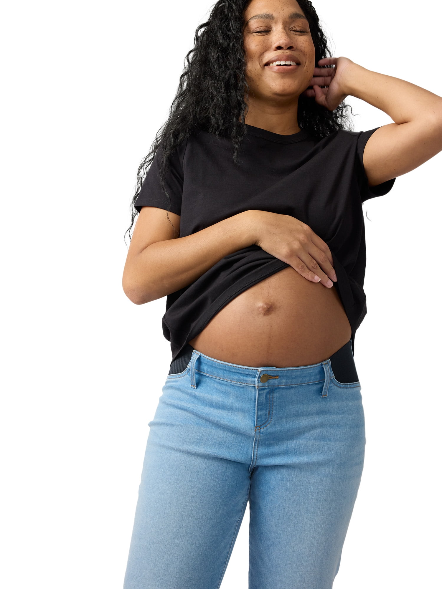 Ingrid & Isabel For Every Belly Women's Maternity Straight Jeans, Sizes XS-XXL