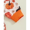 thumbnail image 7 of FEORJGP Halloween Clothes for Infant Girl Bodysuits 0 3M 6M 12M 18M Newborn Long Sleeve Rompers Crew Neck Bow Pumpkin Print Jumpsuits with Hairband To Girls Fashion Cute Casual Comfy Outfits, 7 of 7