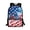 American Flag 250 Years Theme, variant on Construction Vehicles Pattern Large Capacity Backpack for Travel School, Side Pockets Polyester Backpack Stylish School Backpack
