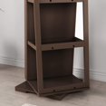 thumbnail image 3 of SogesPower Full Length Mirror Jewelry Cabinet Free Standing Armoire Storage Organizer Brown, 3 of 8