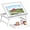 White Medium, variant on dxynlzq HCOCM   Lap Desks Bed   Breakfast Tray with Folding Legs  Serving Tray for Notebook Computer Bed Platters  Snack Tray()
