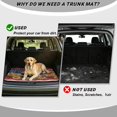 thumbnail image 4 of DISNIMO Rooster Sunflower Print Heavy Duty Cargo Liner American Flag Printed All Weather Car Trunk Mat with Non-Slip Backing Machine Washable Dog Seat Cover Fits for SUV Truck Sedan, 4 of 7